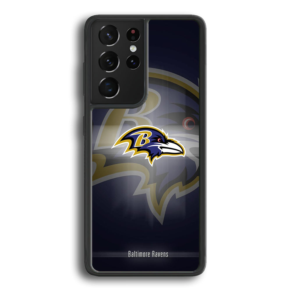 AFC Baltimore Raven Violet Logo Samsung Galaxy S22 Ultra Case - Ezzystore