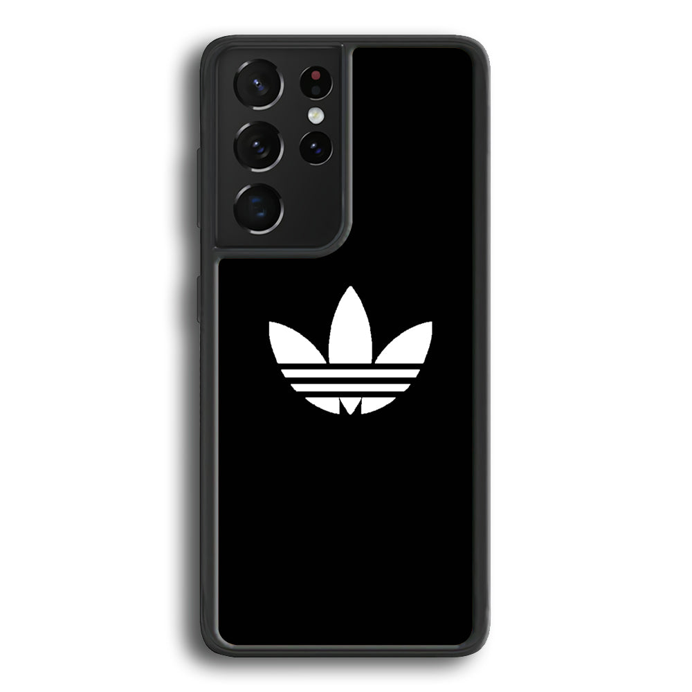 Adidas Black White Logo Samsung Galaxy S24 Ultra Case - Ezzystore