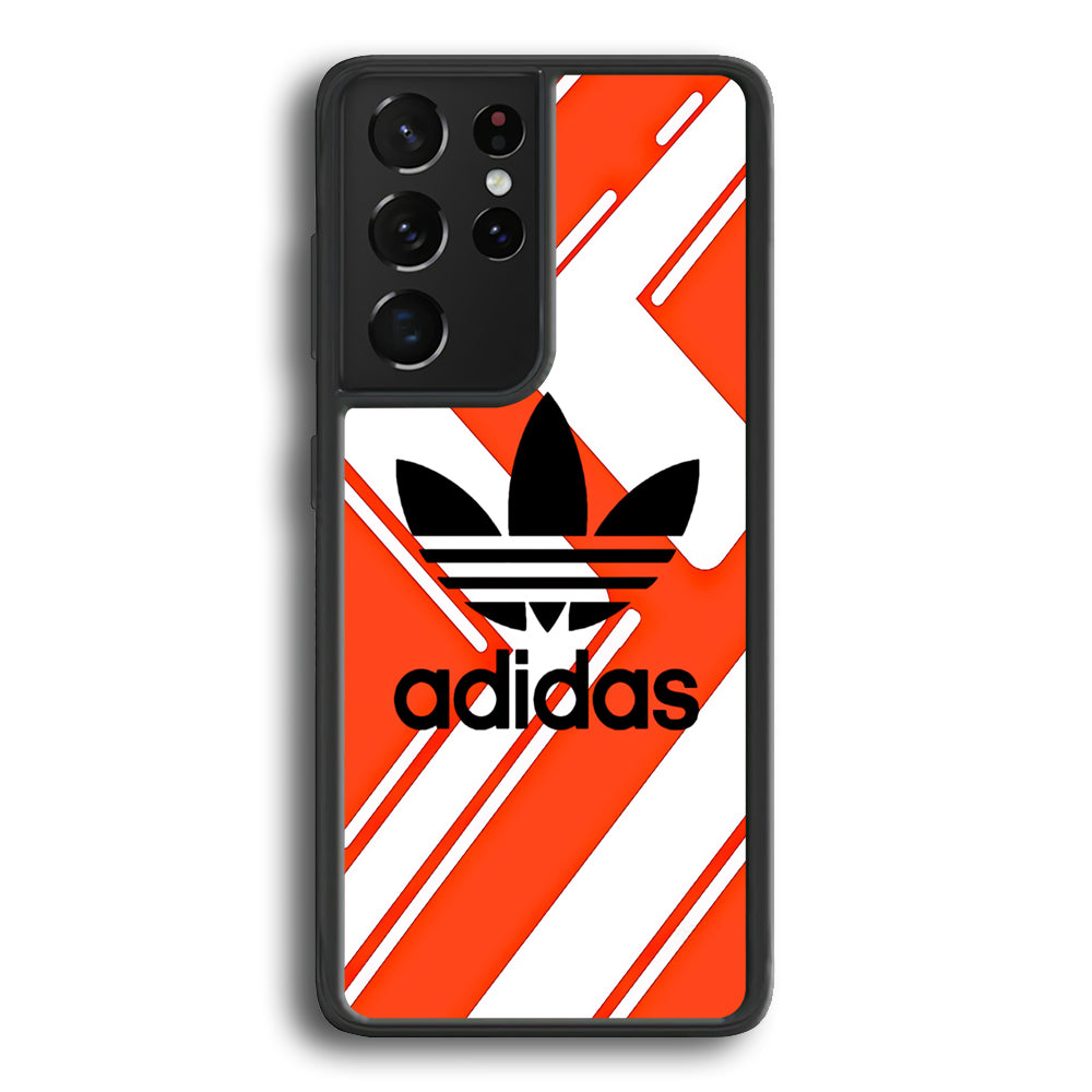 Adidas Pattern Orange Samsung Galaxy S24 Ultra Case - Ezzystore
