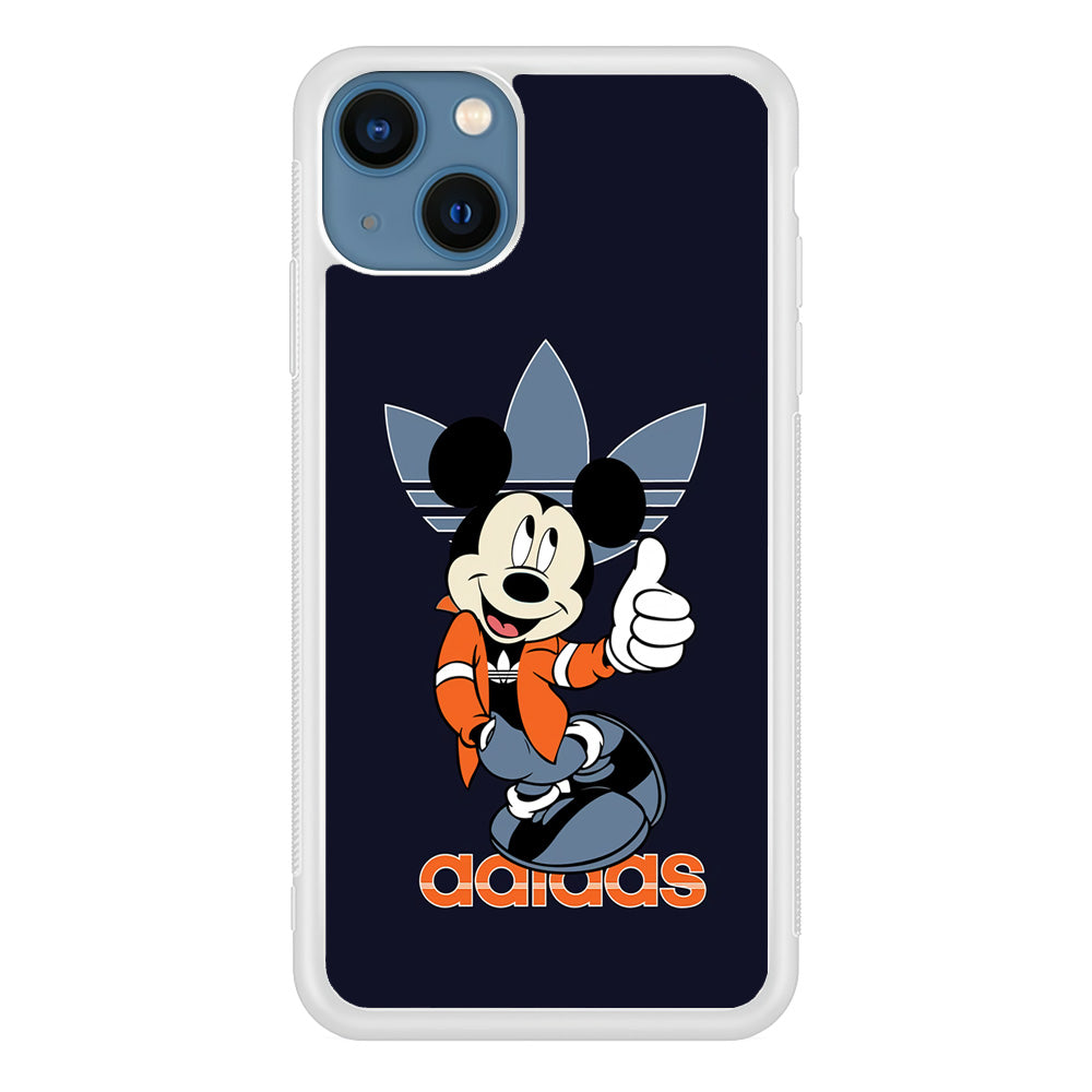 Adidas Navy Mickey iPhone 15 Plus Case
