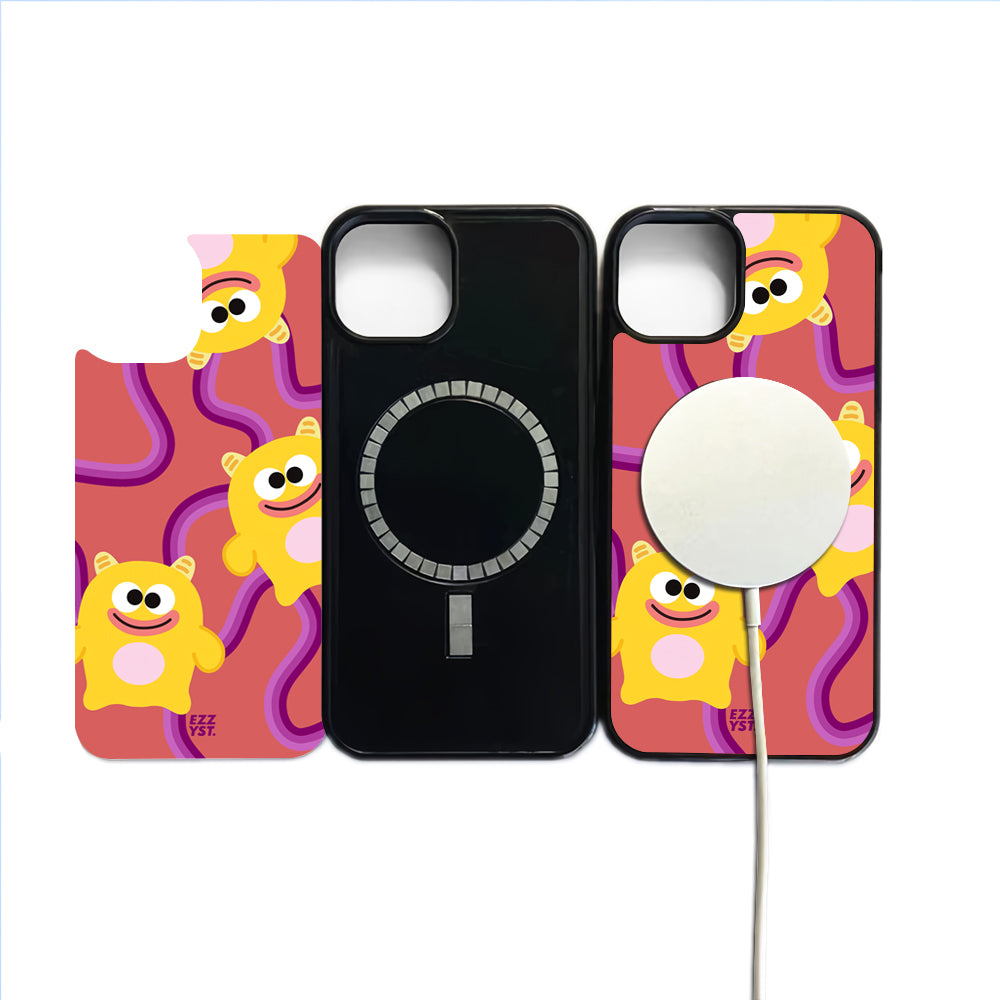 Adorable Little Monsters Trying to Scare Friends Magsafe iPhone Case