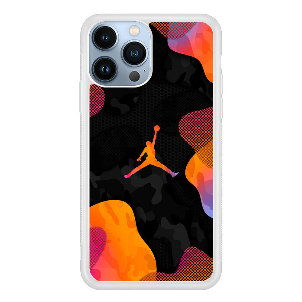 Air Jordan Camouflage on Autumn iPhone 14 Pro Max Case