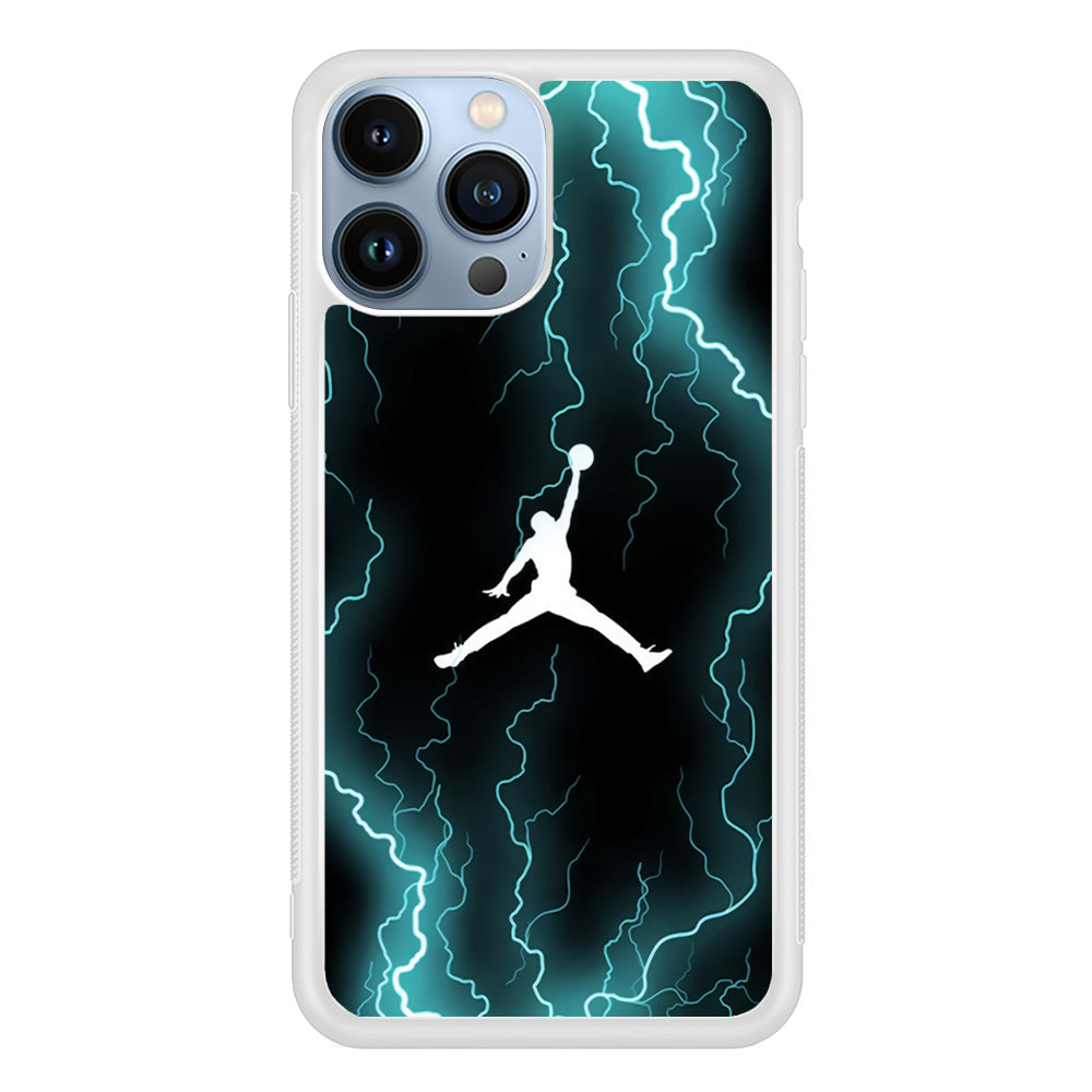 Air Jordan Lightning Pattern iPhone 14 Pro Max Case