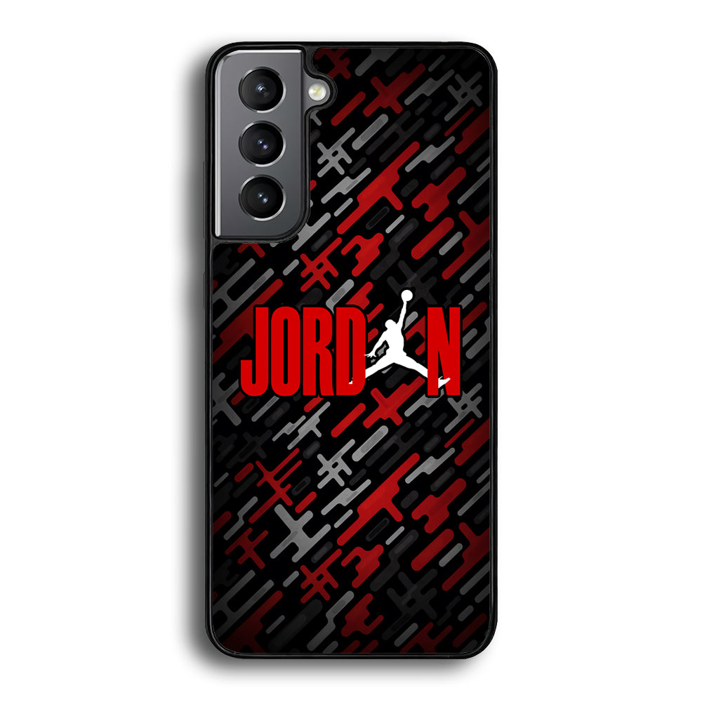Air Jordan Red Shape Abstract Samsung Galaxy S24 Plus Case - Ezzystore