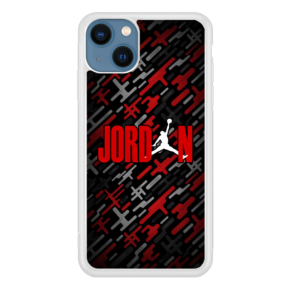 Air Jordan Red Shape Abstract iPhone 14 Case