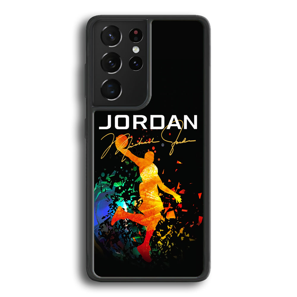 Air Jordan Slam Dunk Style Signature Samsung Galaxy S22 Ultra Case - Ezzystore