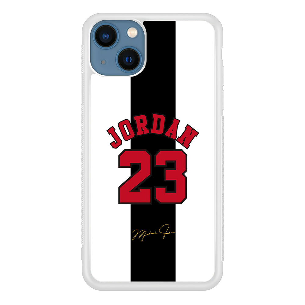 Air Jordan Stripe Black Number iPhone 14 Case
