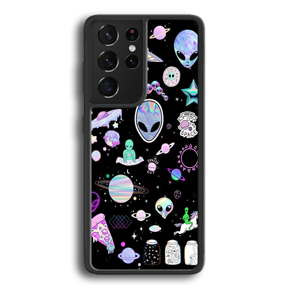 Alien Aesthetic Samsung Galaxy S22 Ultra Case - Ezzystore