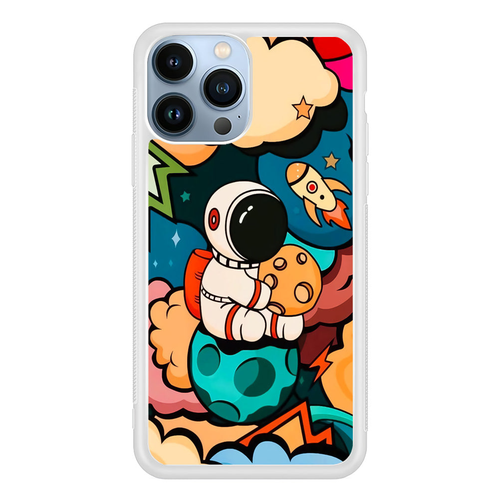 Astronaut Cute Art iPhone 15 Pro Case