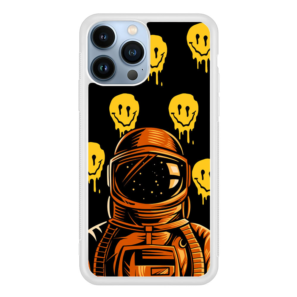 Astronaut Emoji Smile iPhone 14 Pro Max Case