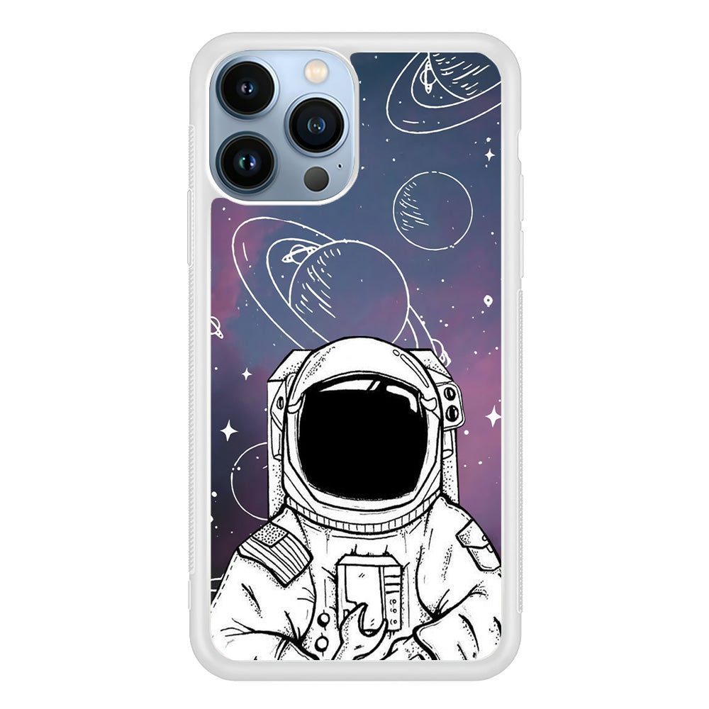 Astronaut White Space iPhone 14 Pro Max Case