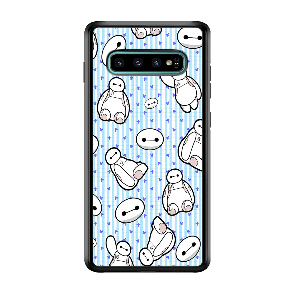 Big Hero 6 Baymax Stripe And Love Samsung Galaxy S10 Case
