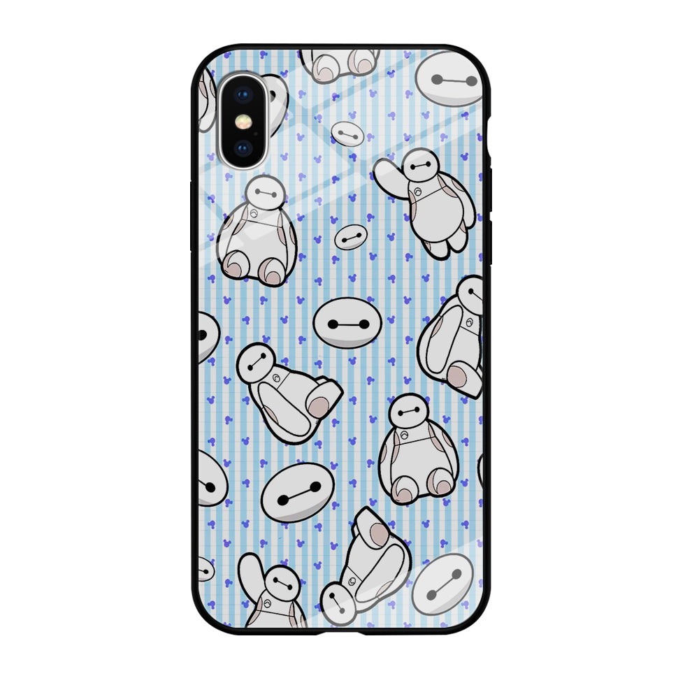 Big Hero 6 Baymax Stripe And Love iPhone X Case