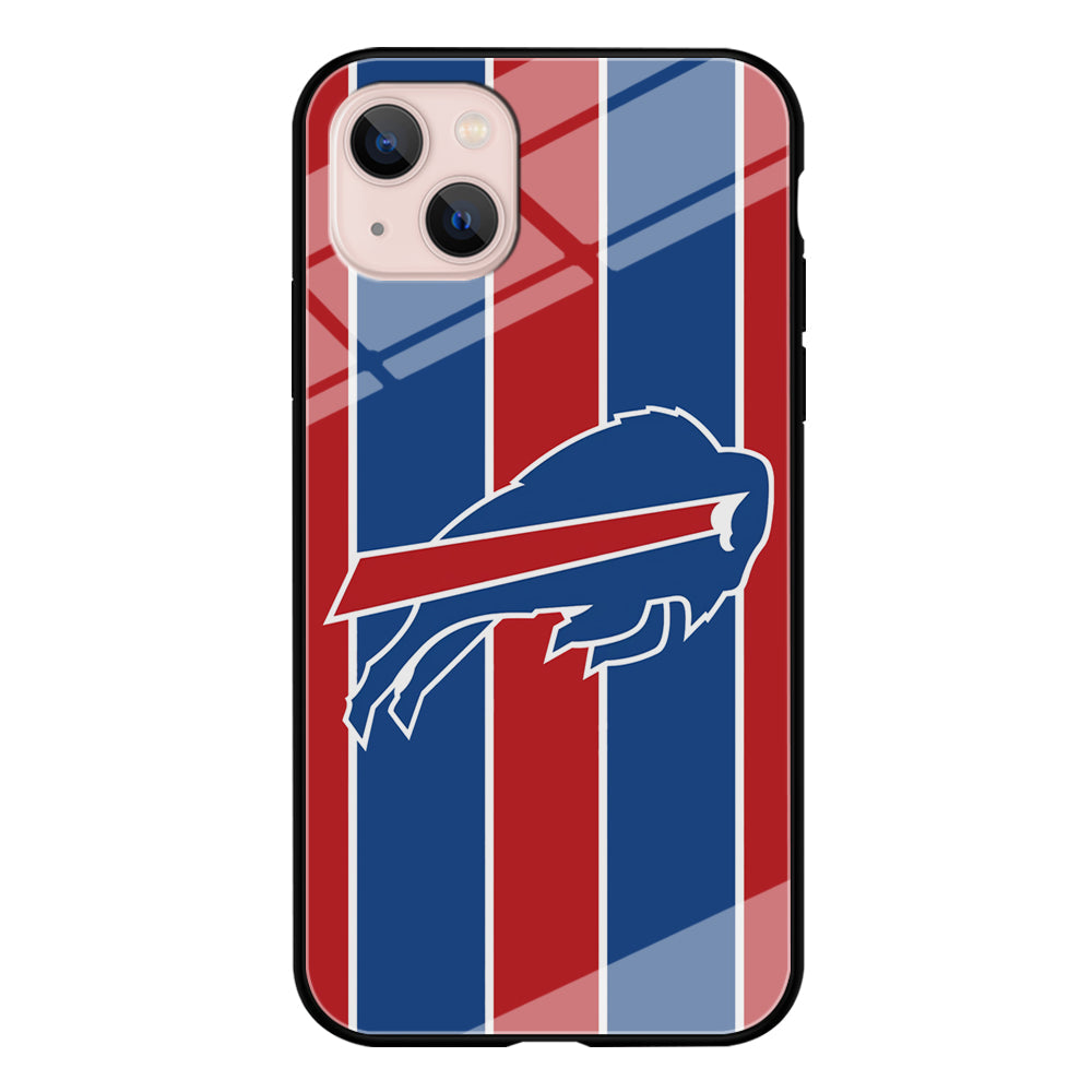 Buffalo Bills Stripe And Logo iPhone 14 Case