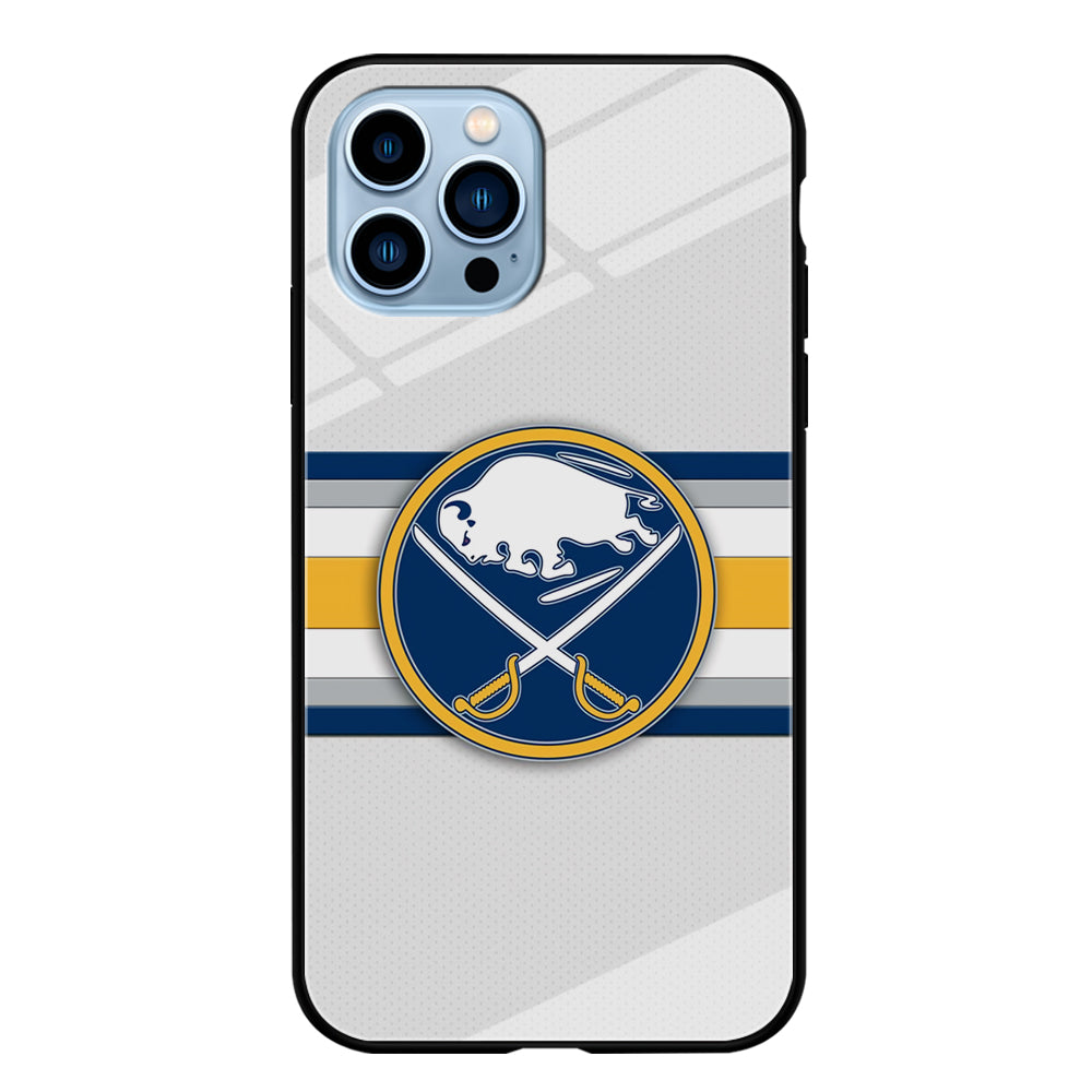 Buffalo Sabres Stripe Logo iPhone 15 Pro Case