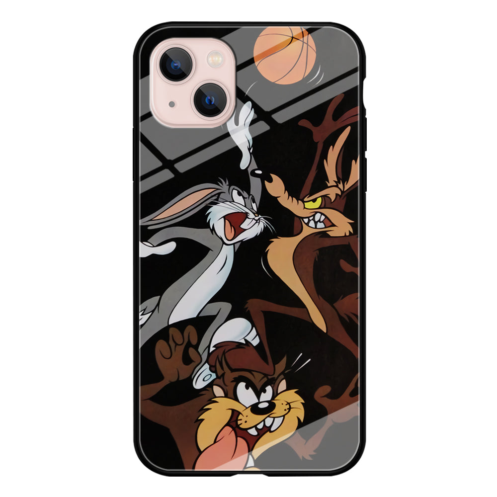 Bugs Bunny Coyote And Taz Playing Basketball iPhone 15 Case