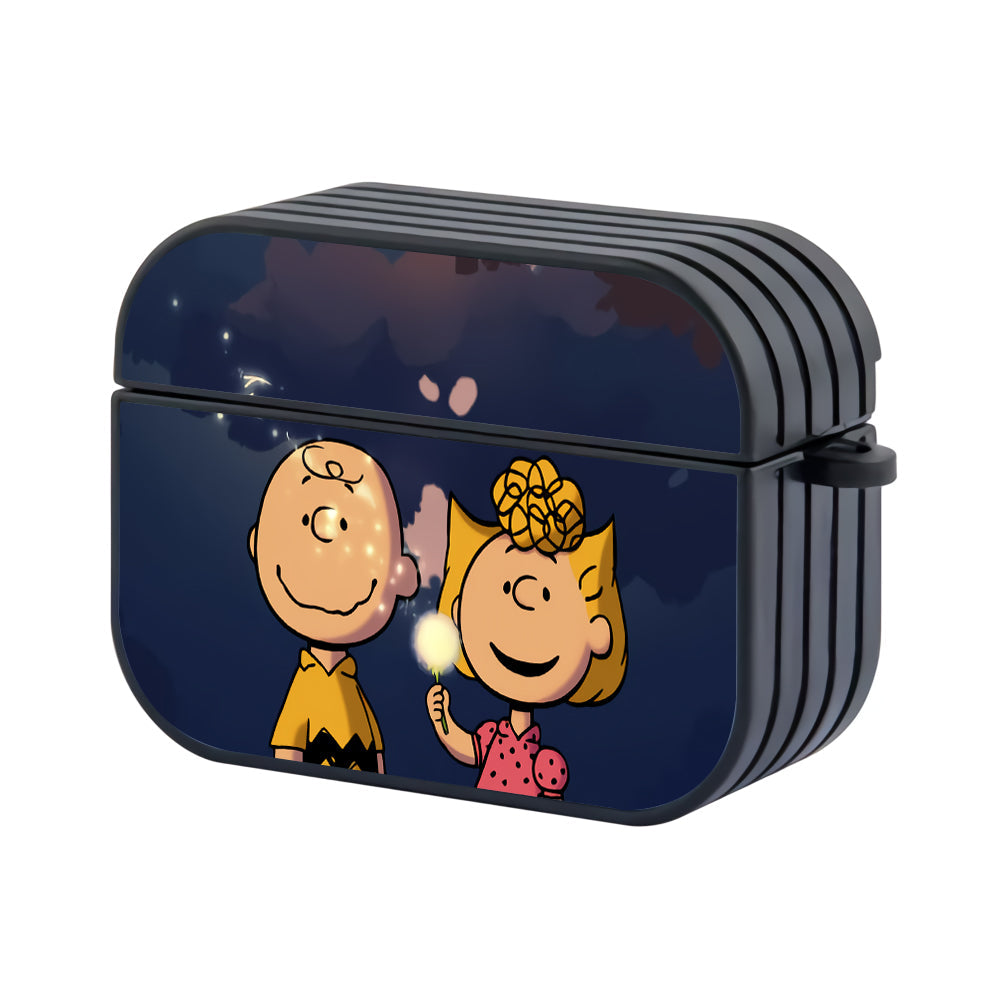 Charlie Brown and Sally Couple Hard Plastic Case Cover For Apple Airpods Pro 3 - Ezzystore