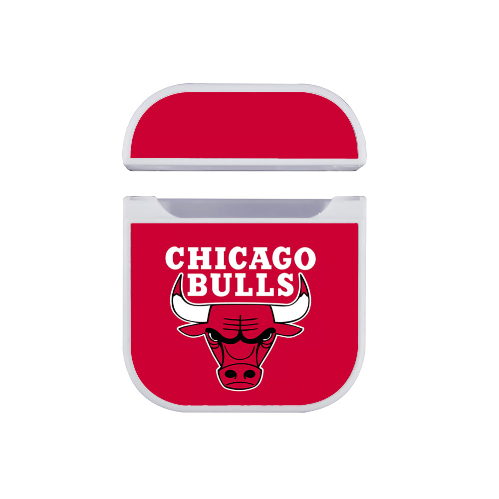 Chicago Bulls Logo NBA Aesthetic Hard Plastic Case Cover For Apple Airpods