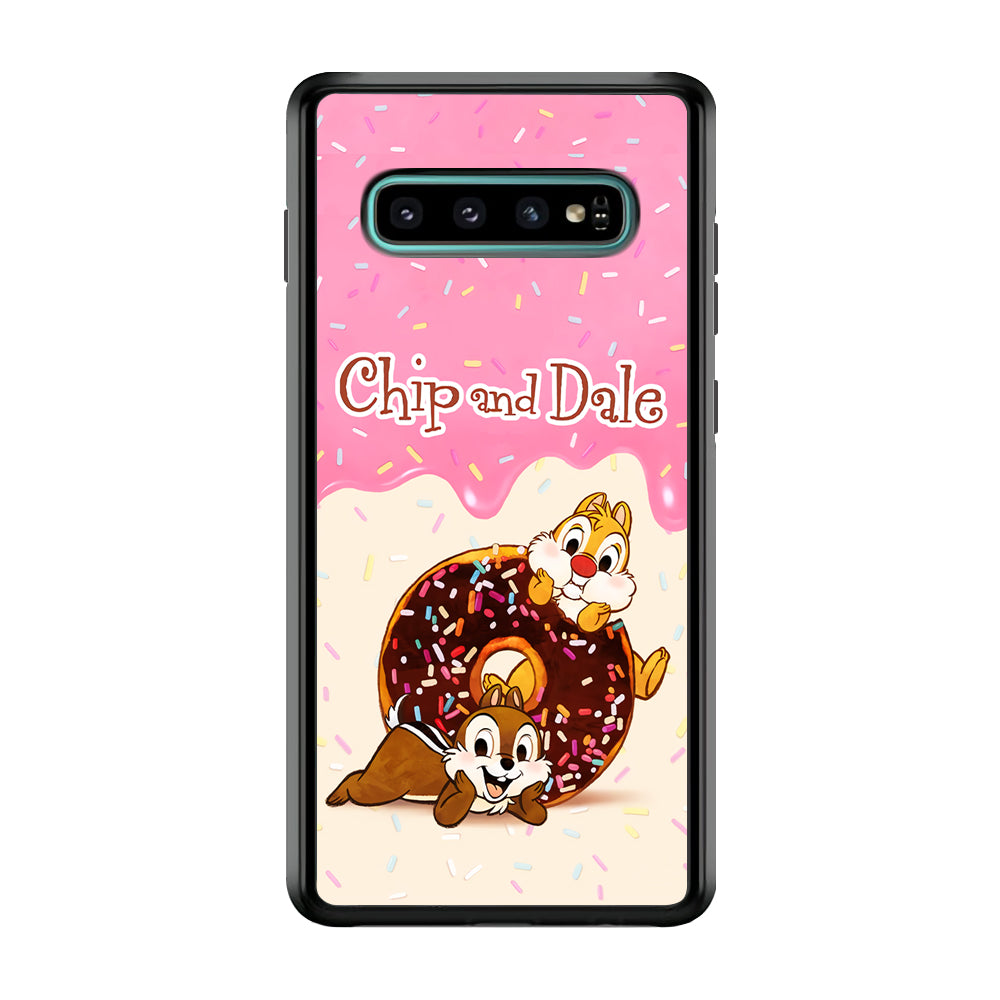 Chip And Dale Donut Creamy Samsung Galaxy S10 Case