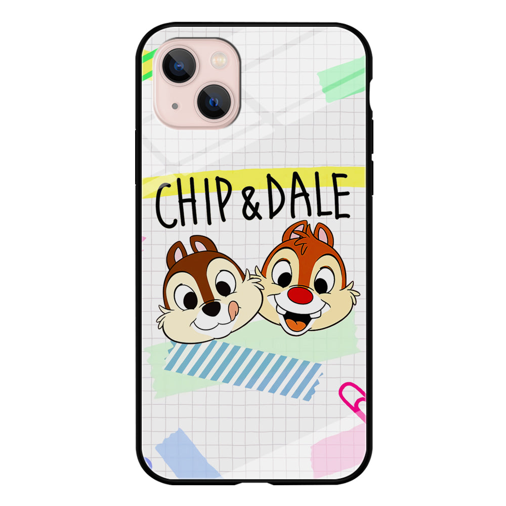 Chip And Dale Paper Clip Aesthetic iPhone 15 Case