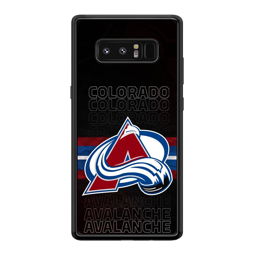 Colorado Avalanche Word Of Team Samsung Galaxy Note 8 Case