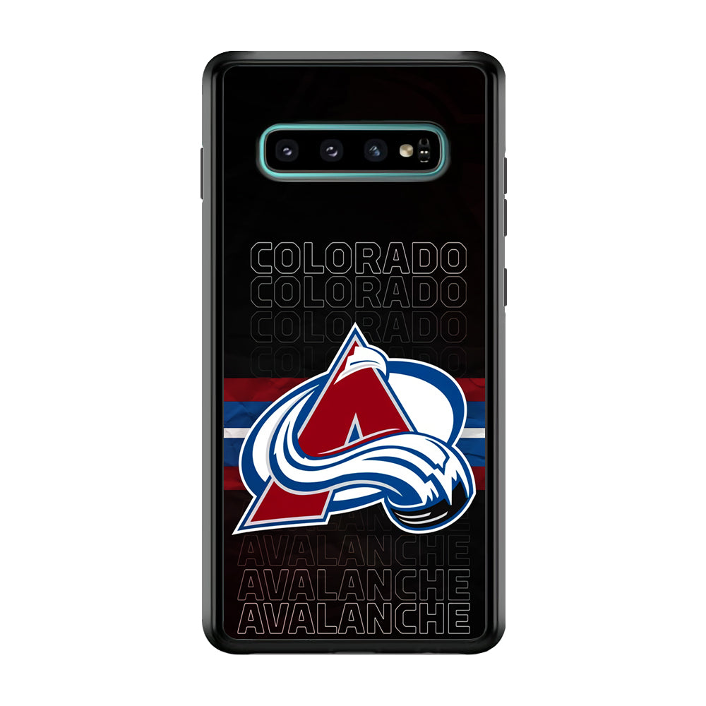 Colorado Avalanche Word Of Team Samsung Galaxy S10 Case