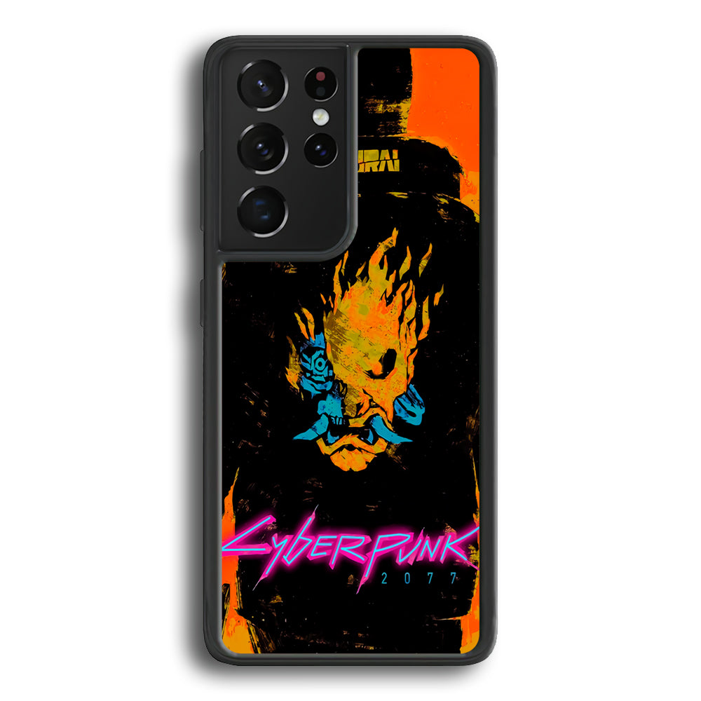 Cyberpunk Samurai Paint Art Samsung Galaxy S23 Ultra Case - Ezzystore