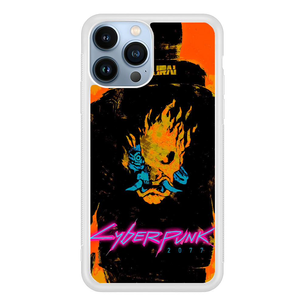 Cyberpunk Samurai Paint Art iPhone 14 Pro Max Case
