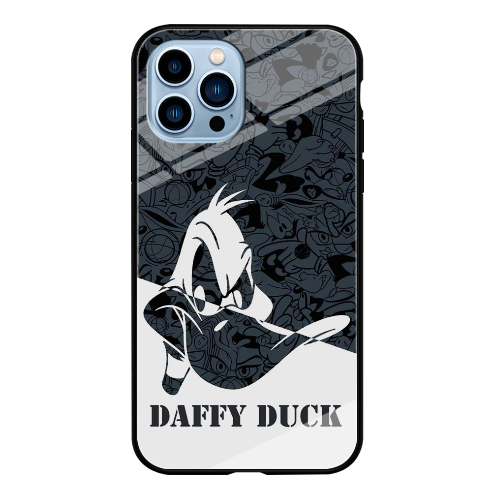 Daffy Duck Silhouette Of Pattern iPhone 14 Pro Max Case