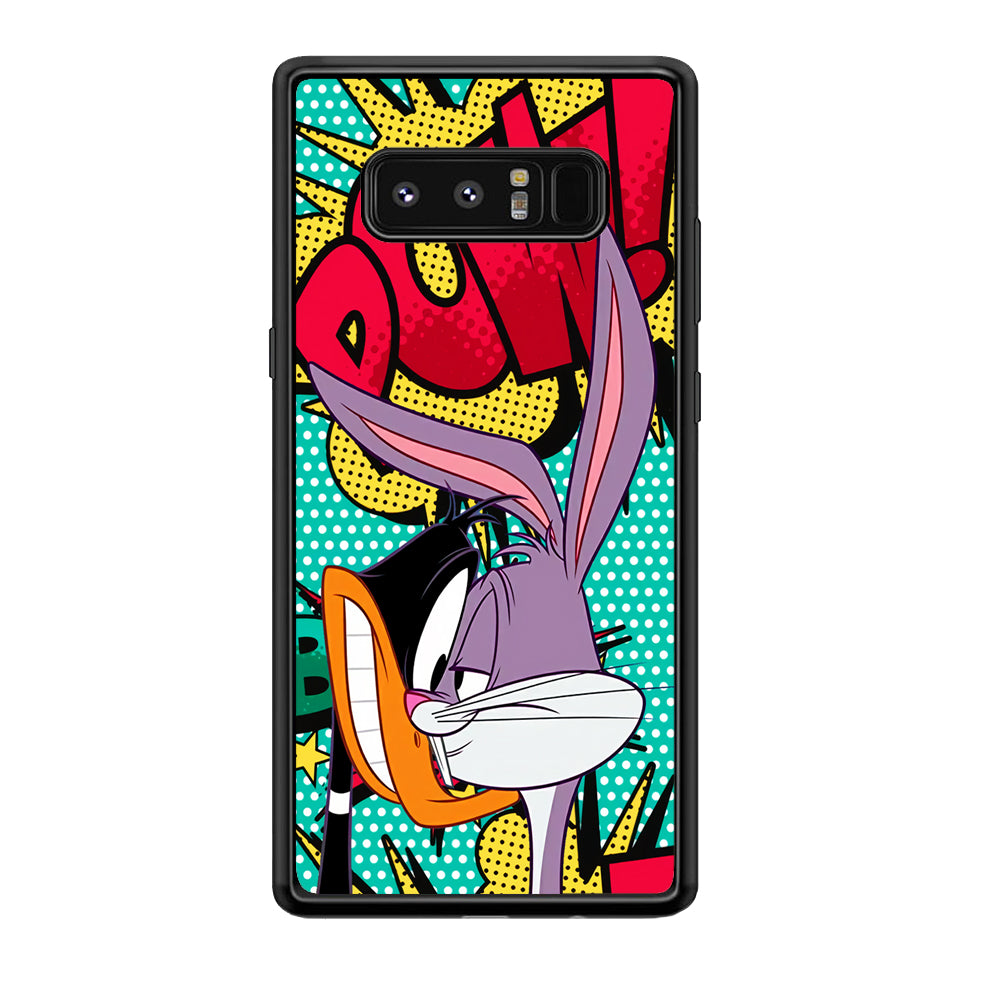 Daffy Duck Versus Bugs Bunny Battle Samsung Galaxy Note 8 Case