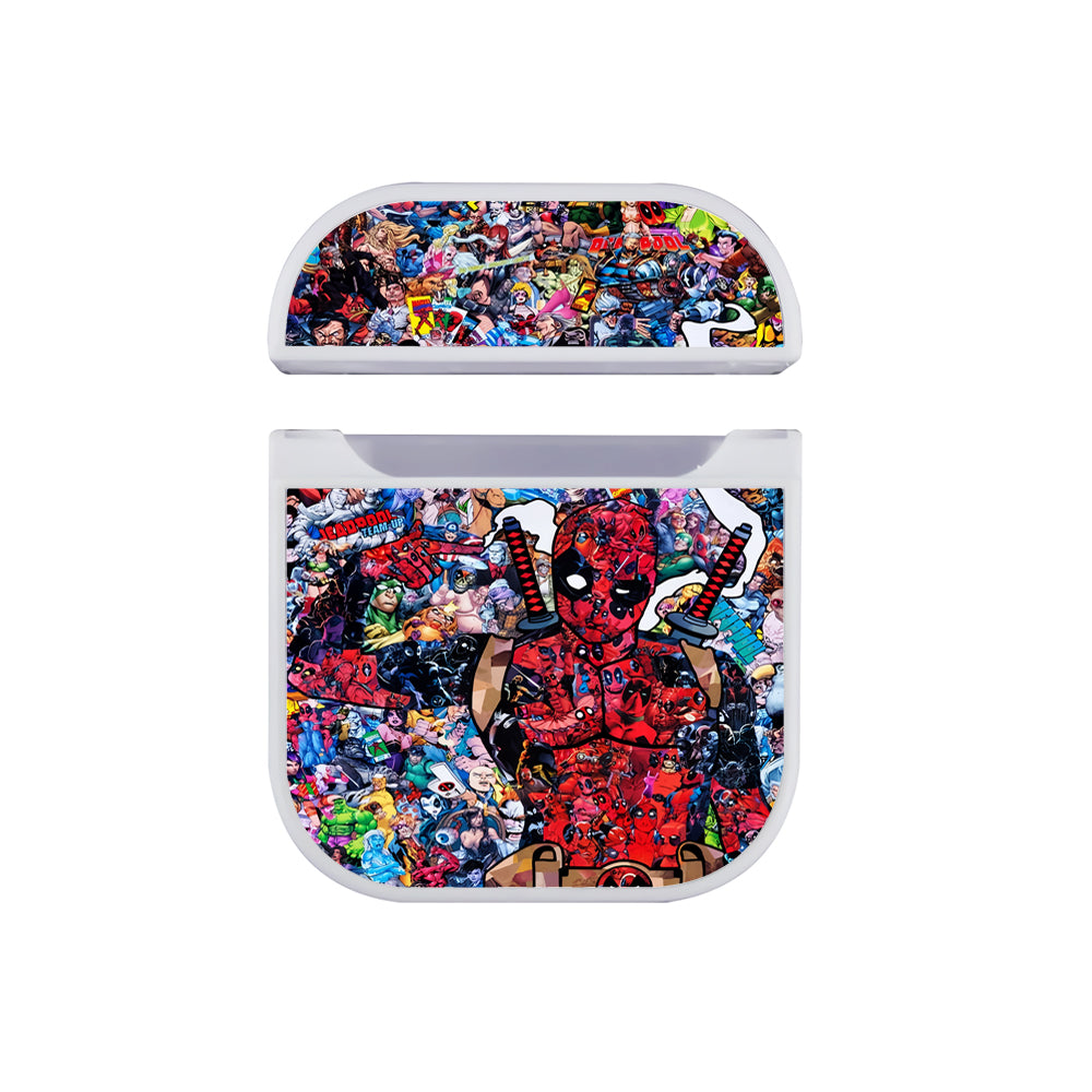 Deadpool Comic Heroes Hard Plastic Case Cover For Apple Airpods