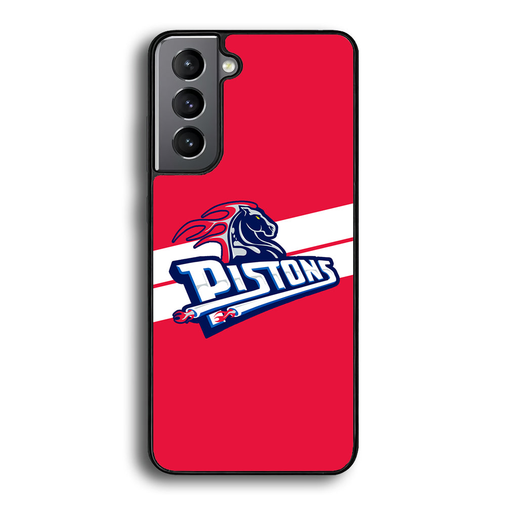 Detroit Pistons White Stripe Samsung Galaxy S21 Plus Case - Ezzystore