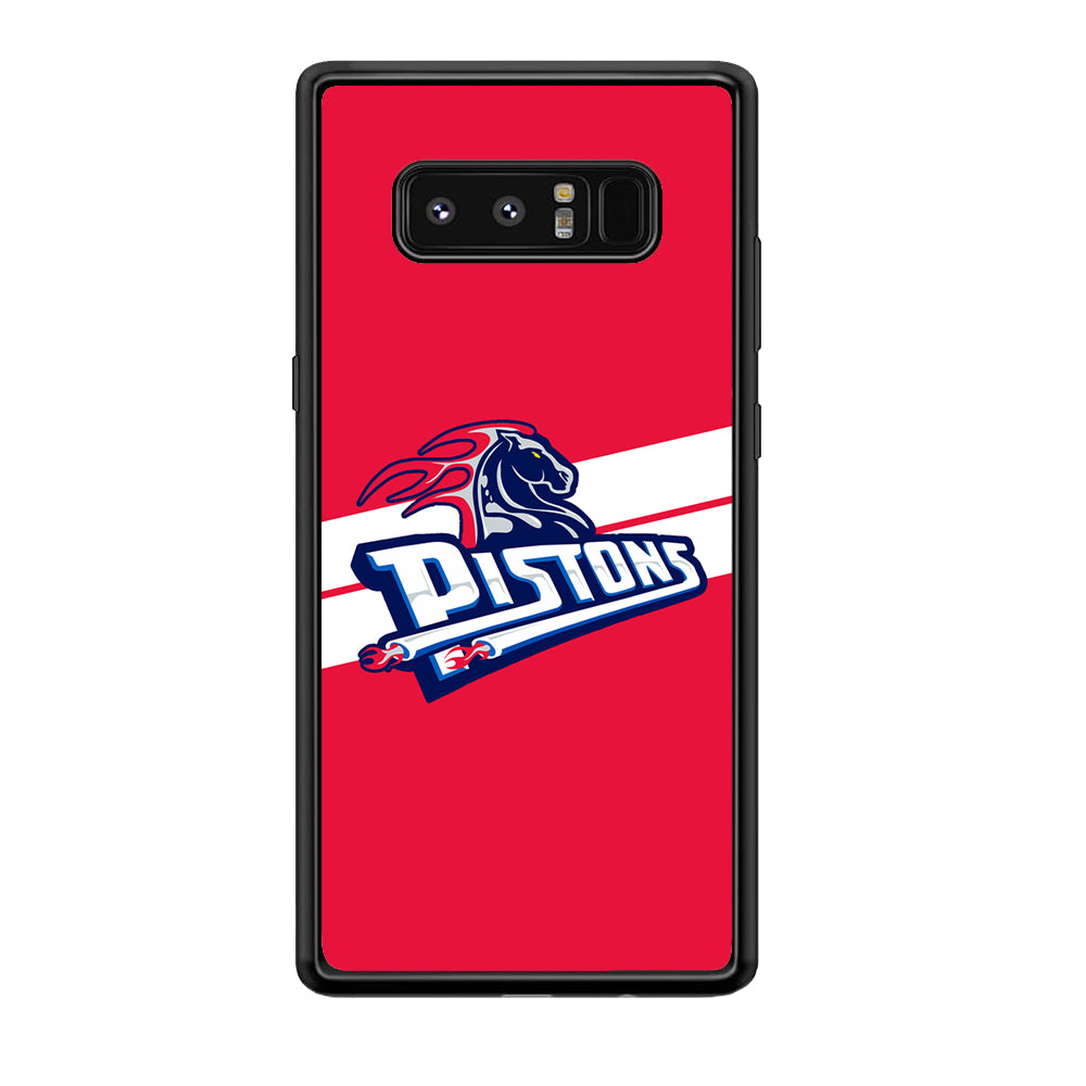 Detroit Pistons White Stripe Samsung Galaxy Note 8 Case