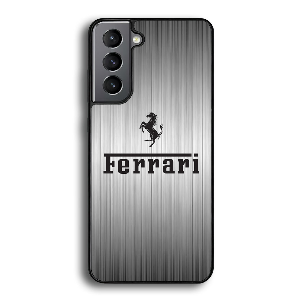 Ferrari Silver Grey Samsung Galaxy S22 Plus Case - Ezzystore