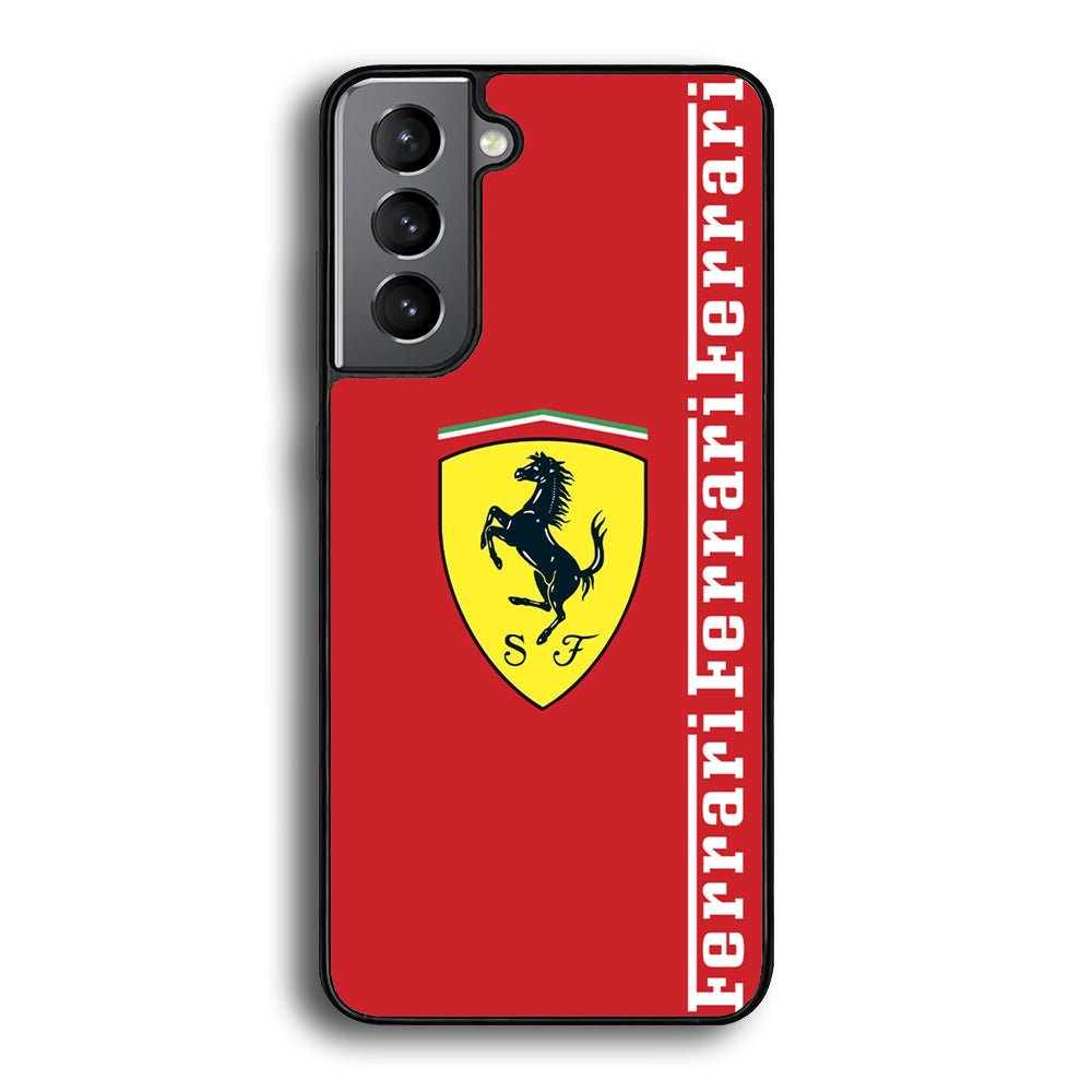 Ferrari Word Maroon Emlem Samsung Galaxy S22 Case - Ezzystore