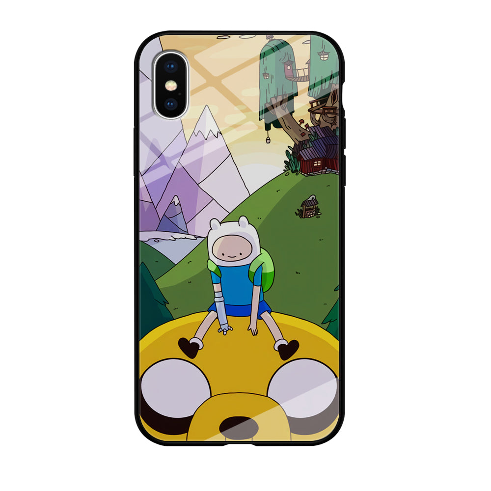 Fin And Jake Adventure Time Sad Moment iPhone X Case