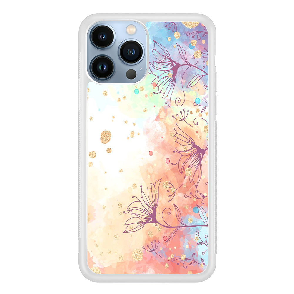 Flowers Purple And Mix Colours iPhone 15 Pro Case