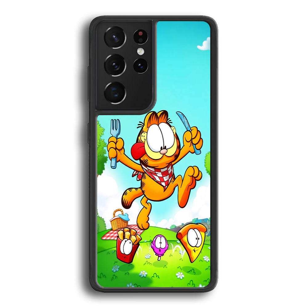 Garfield Lunch Samsung Galaxy S24 Ultra Case - Ezzystore