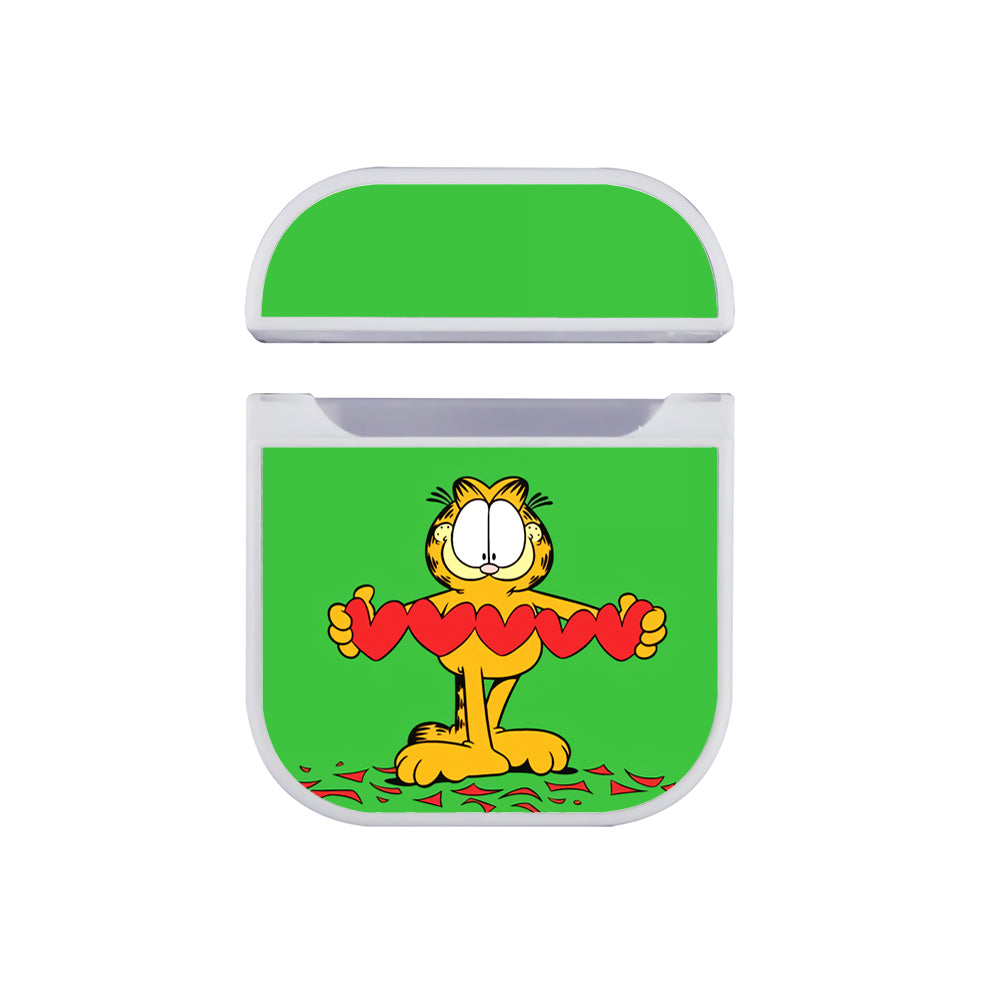 Garfield Romantic Style Hard Plastic Case Cover For Apple Airpods