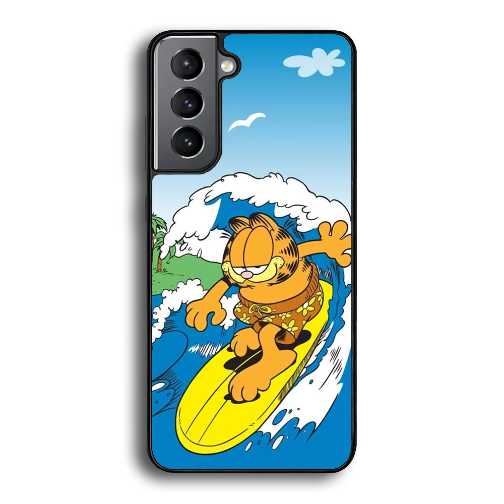 Garfield Surfing Samsung Galaxy S24 Plus Case - Ezzystore