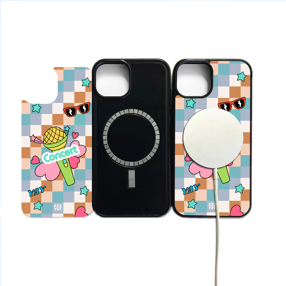 Genre of Rock Sticker Personal Concert Mic Magsafe iPhone Case