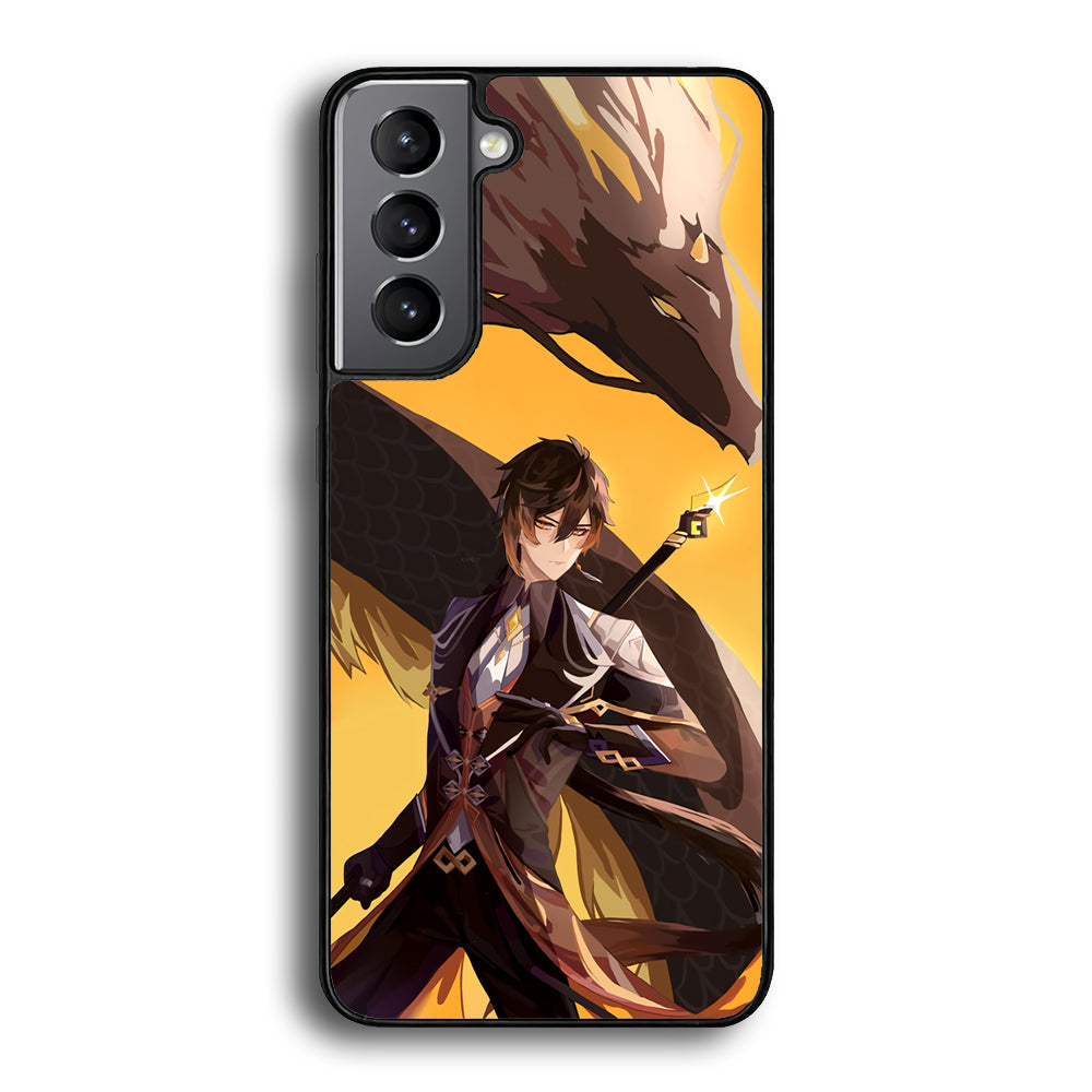 Genshin Impact Zhongli Geo Element Samsung Galaxy S24 Case - Ezzystore