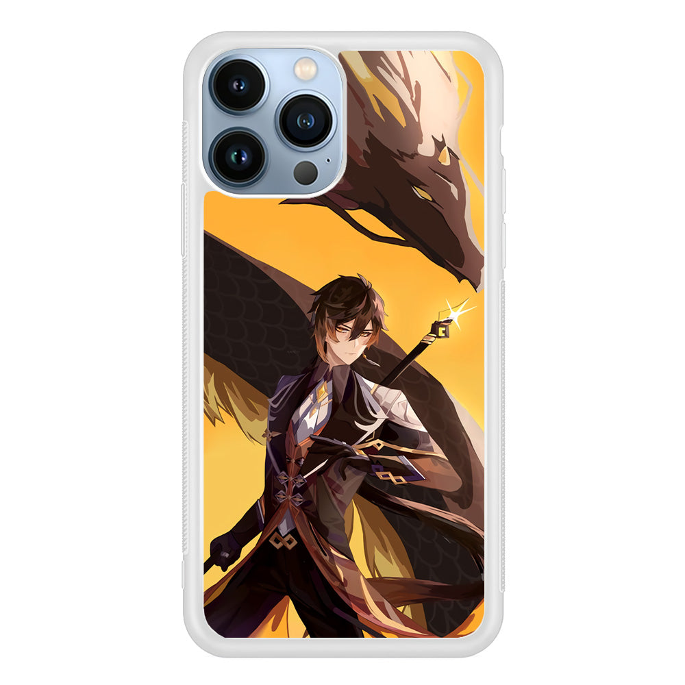 Genshin Impact Zhongli Geo Element iPhone 15 Pro Max Case