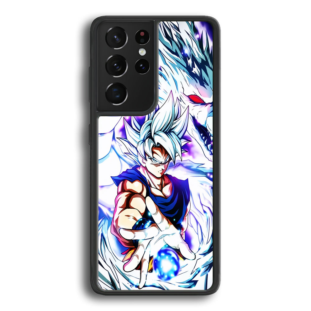 Goku X White Dragon Samsung Galaxy S22 Ultra Case - Ezzystore