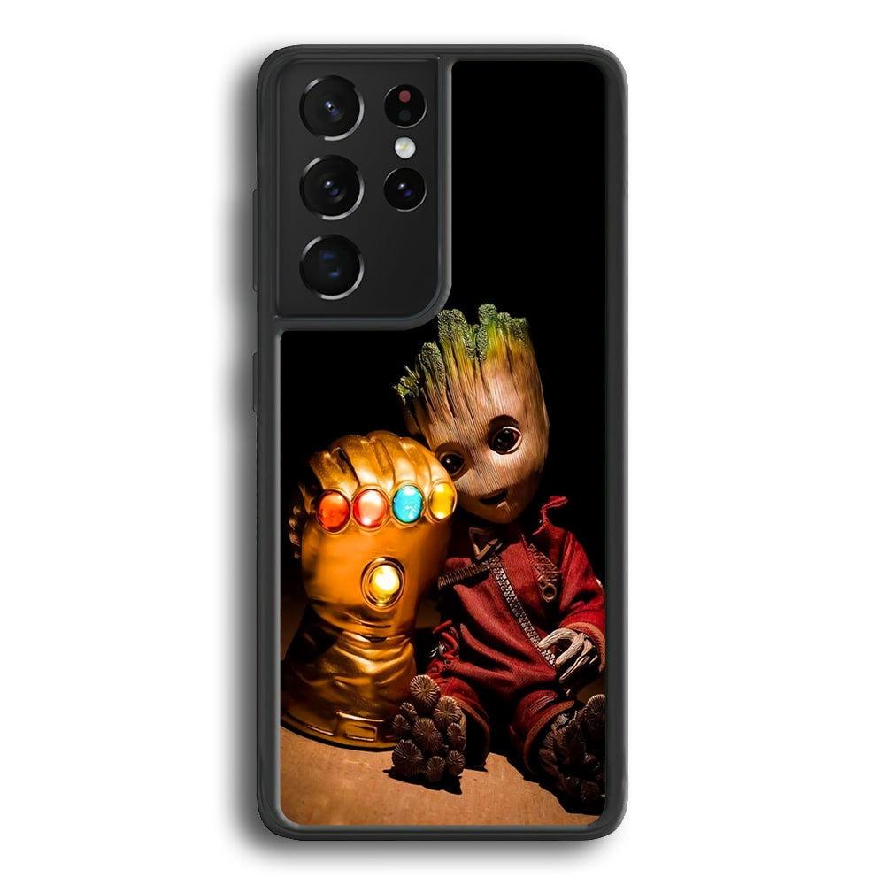 Groot Thanos Infinity Gauntlet Samsung Galaxy S24 Ultra Case - Ezzystore
