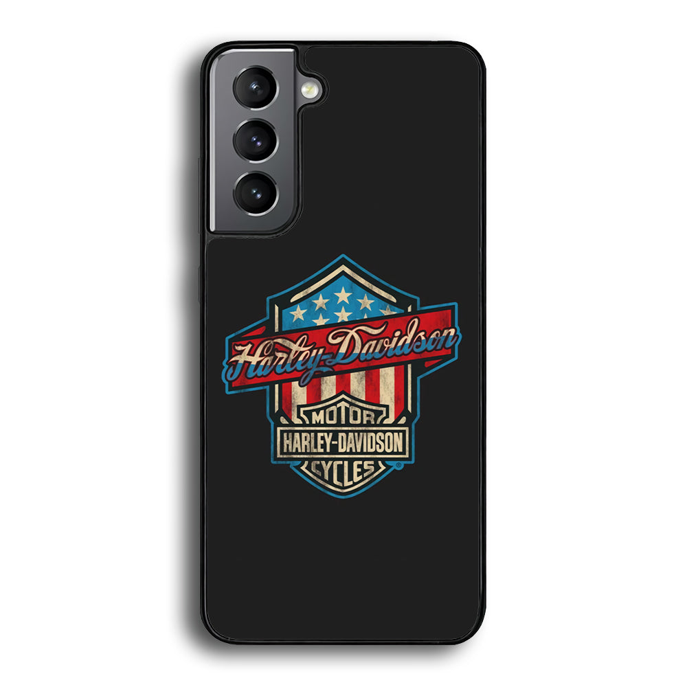 Harley Davidson Emblem Grey Logo Samsung Galaxy S24 Plus Case - Ezzystore