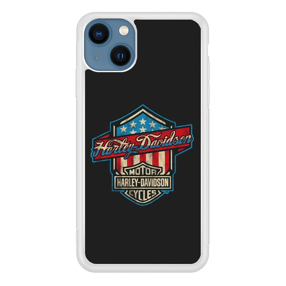 Harley Davidson Emblem Grey Logo iPhone 15 Case