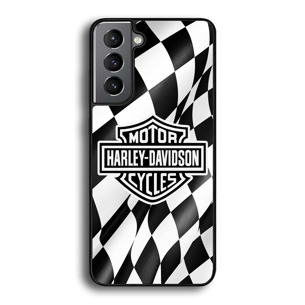 Harley Davidson Race Flag Emblem Samsung Galaxy S22 Case - Ezzystore