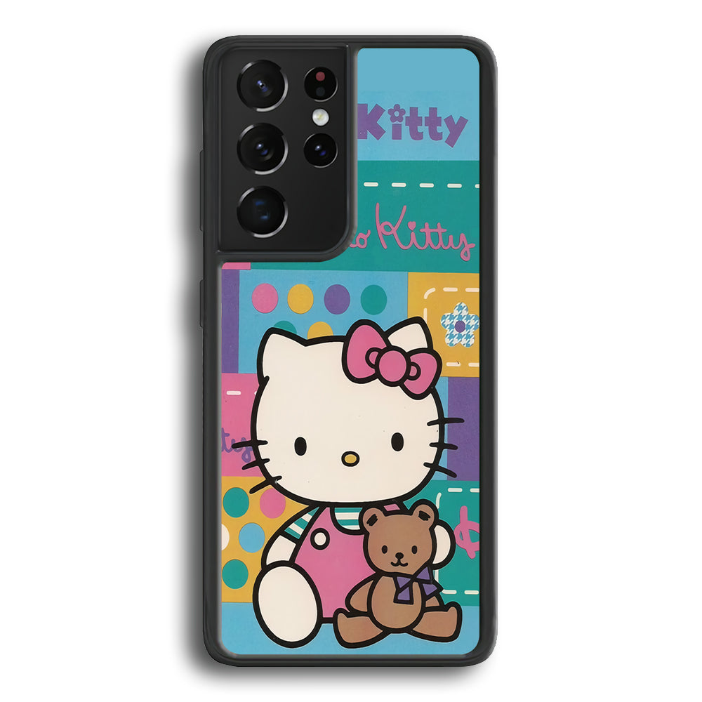 Hello Kitty Abstract Collage Samsung Galaxy S22 Ultra Case - Ezzystore