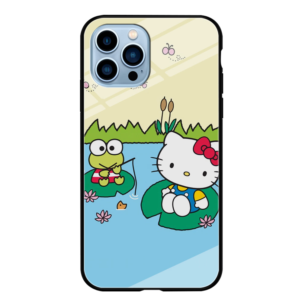 Hello Kitty Fishing With Keroppi iPhone 14 Pro Case